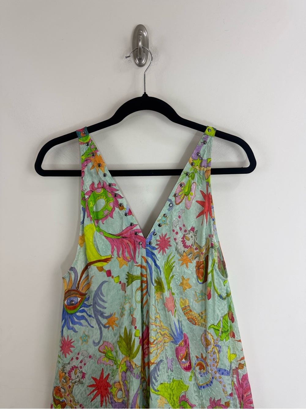 Johnny Was Eva Maxi Dress Kayla Print Size XL Embellished Celestial Print NWT - Picture 9 of 15